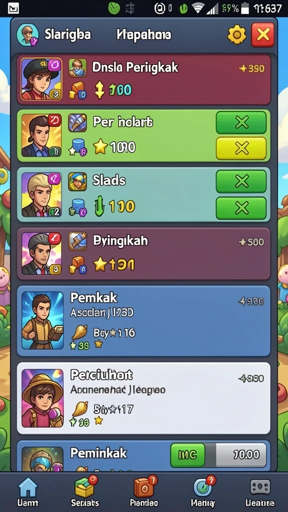 Karakter baru yang ditambahkan dalam pembaruan.