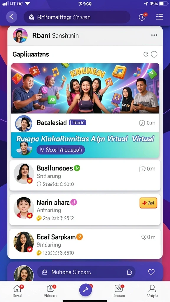 Menampilkan antarmuka pengguna yang menarik dan intuitif.