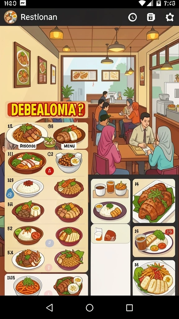 Screenshot menunjukkan antarmuka permainan yang mudah digunakan.