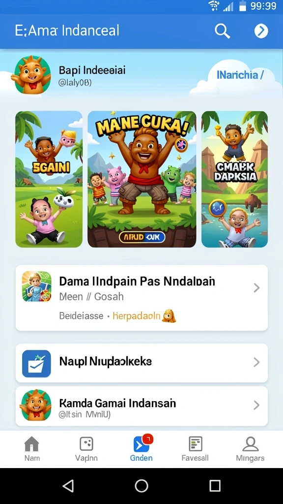 Fitur sosial untuk berinteraksi dengan pemain lain.