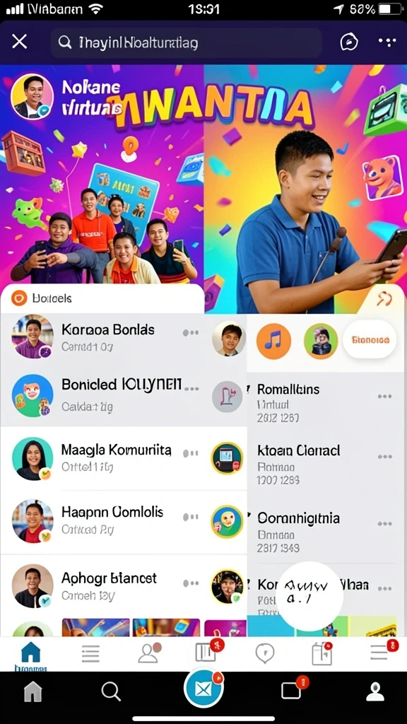Sistem keamanan yang melindungi data pengguna.