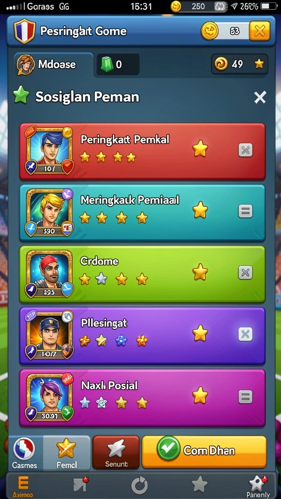 Mode permainan multiplayer yang menantang dengan teman-teman.