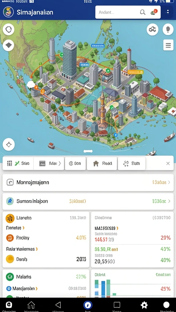 Level menantang dengan rintangan yang beragam.
