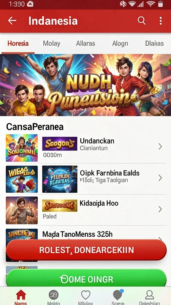 Level yang penuh tantangan dan rintangan seru.