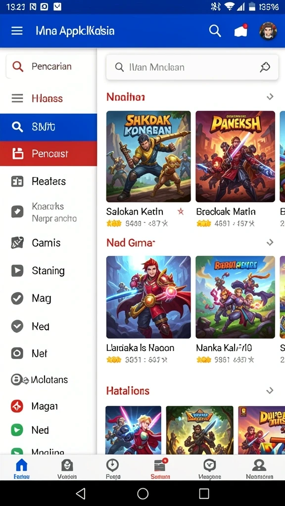 Tampilan antarmuka yang user-friendly.