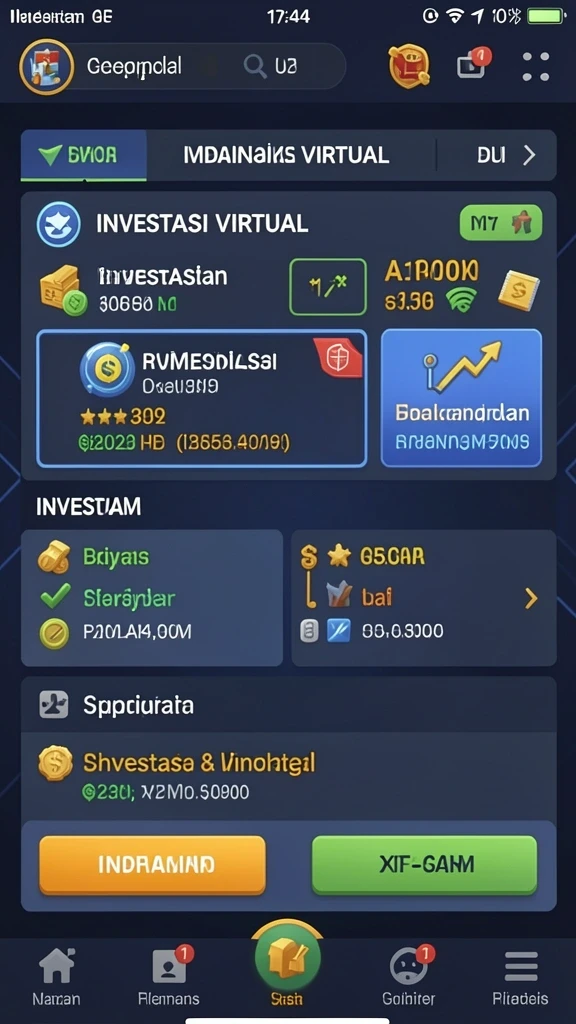 Tampilan menu utama yang menarik dan mudah dinavigasi.