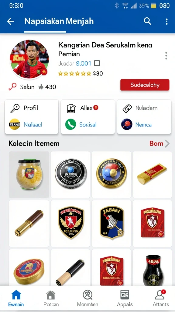 Screenshot dari layar utama LUSA777 dengan tampilan yang menawan.
