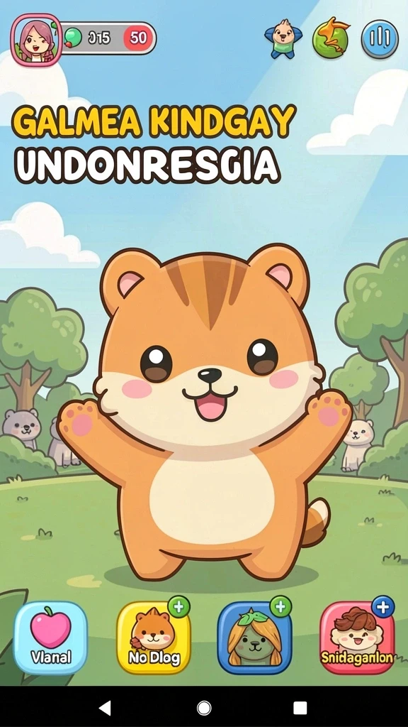 Tampilan utama game MITRA77 yang menawan.