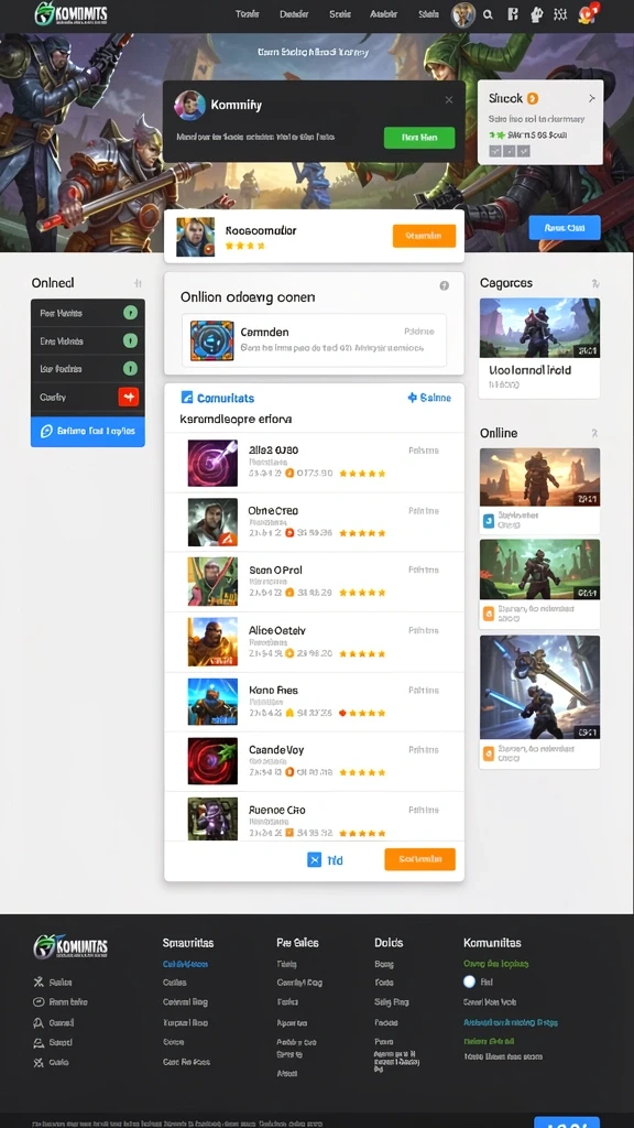 Fitur interaktif yang memungkinkan chat antar pemain.