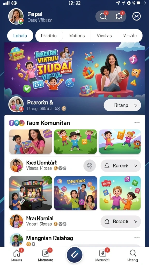 Bergabung dengan teman di meja permainan yang sama.