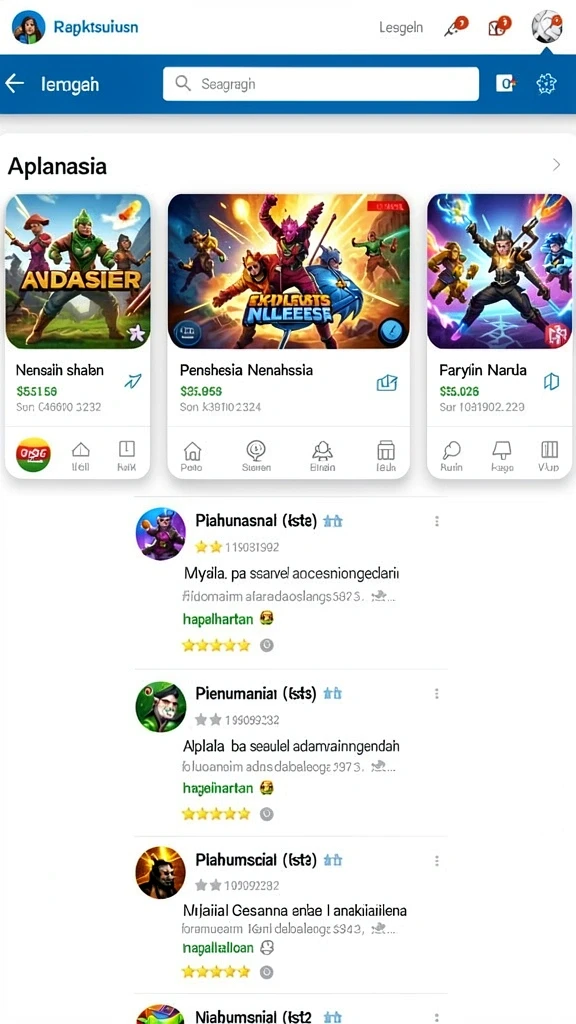 Tampilan antarmuka aplikasi yang user-friendly.