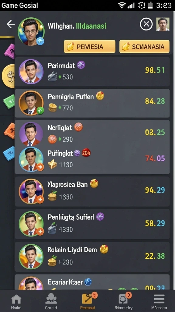 Level tantangan yang menguji keterampilan pemain.