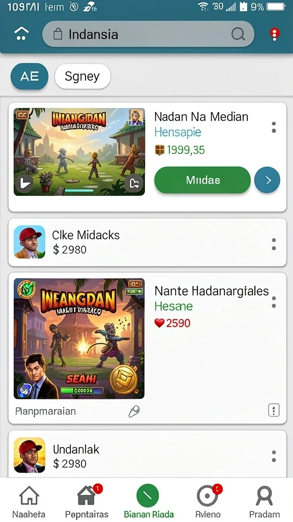 Tampilan antarmuka yang intuitif dan menarik.