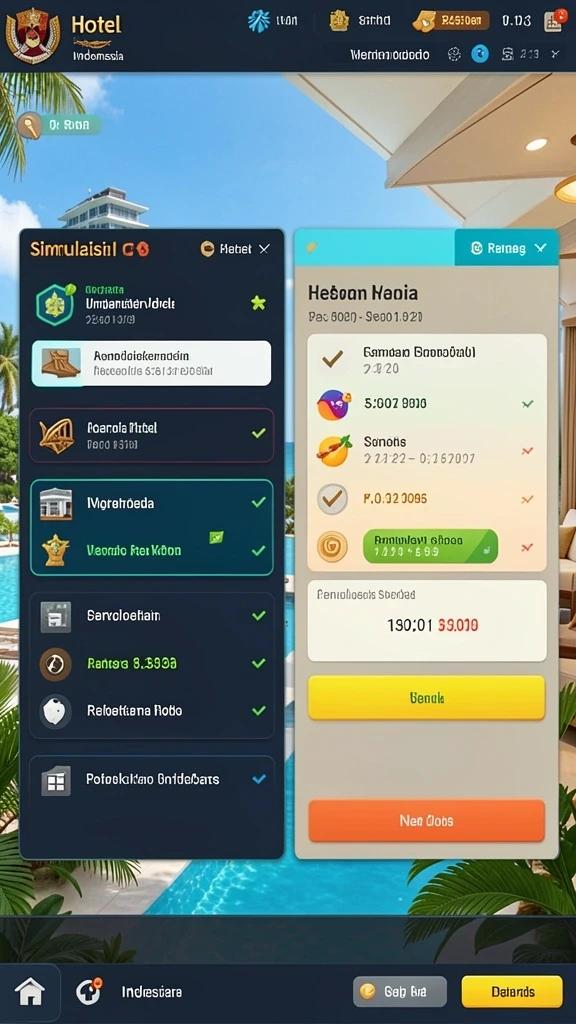 Tampilan menu utama yang menarik dan user-friendly.