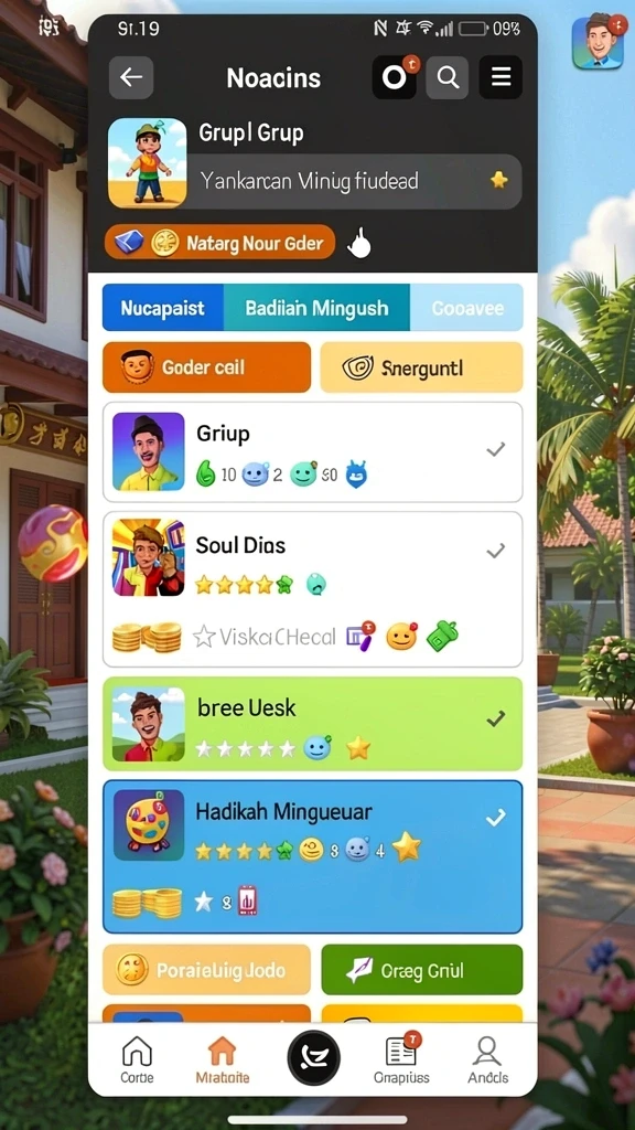 Fitur mode permainan yang beragam dan mengasyikkan.
